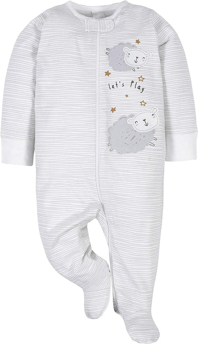 Gerber 2-Pack Baby & Toddler Boys Sheep Pajamas, 0-3 Months (439941 N03 0/3)
