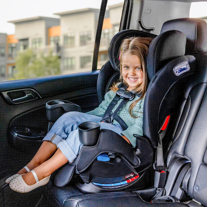 Evenflo All4Stages Slim 4-in-1 Convertible Car Seat with Canopy (Howell Black)