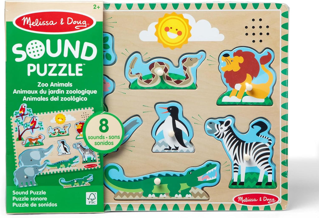 Melissa & Doug Zoo Animals Sound Puzzle