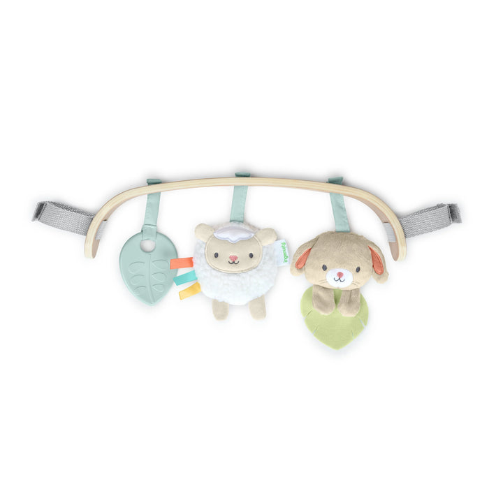 Ingenuity Soothing Essentials Wood Carrier Toy Bar