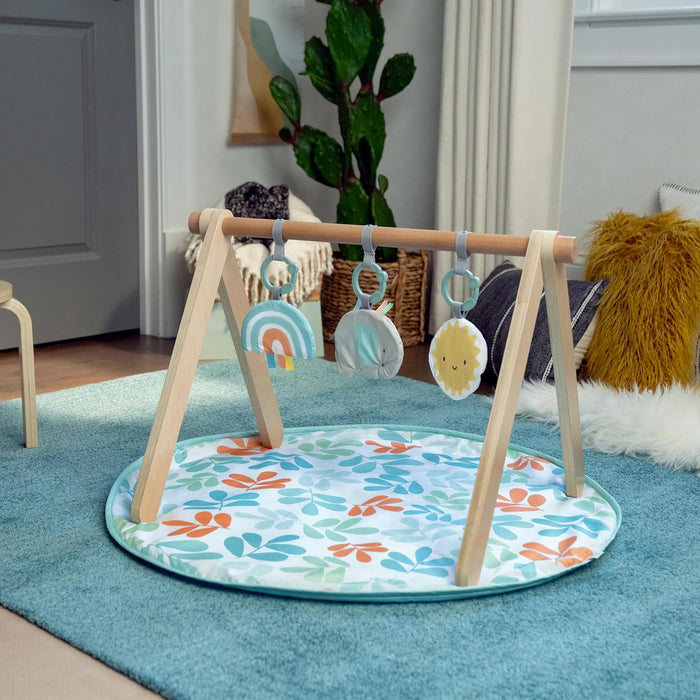 Ingenuity: ity Sun Valley Wooden Toy Arch & Play Mat