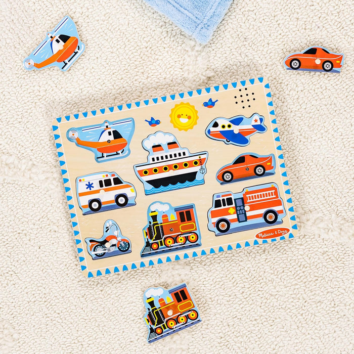 Melissa & Doug Vehicles Sound Puzzle