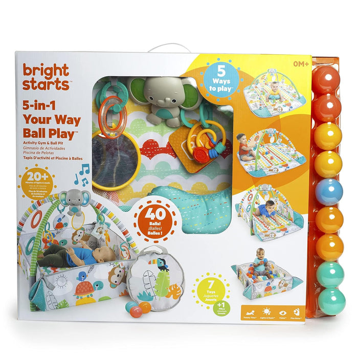 Bright Starts 5-in-1 Your Way Ball Play™ Jumbo Activity Gym & Ball Pit - Totally Tropical™