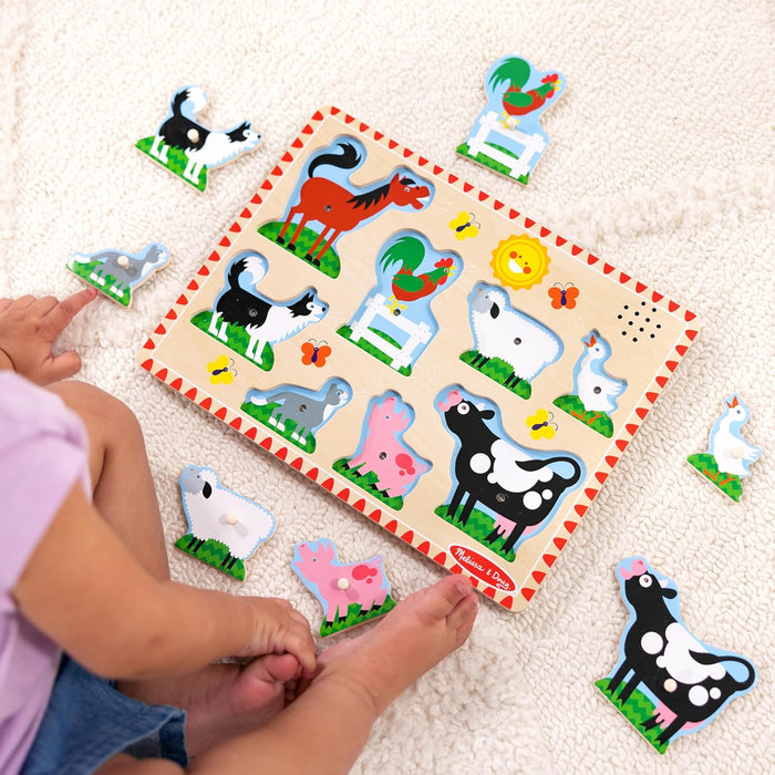 Melissa & Doug Farm Animals Sound Puzzle