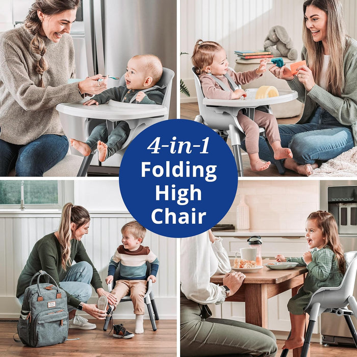 Chicco Zest 4-in-1 Folding High Chair - Seasalt