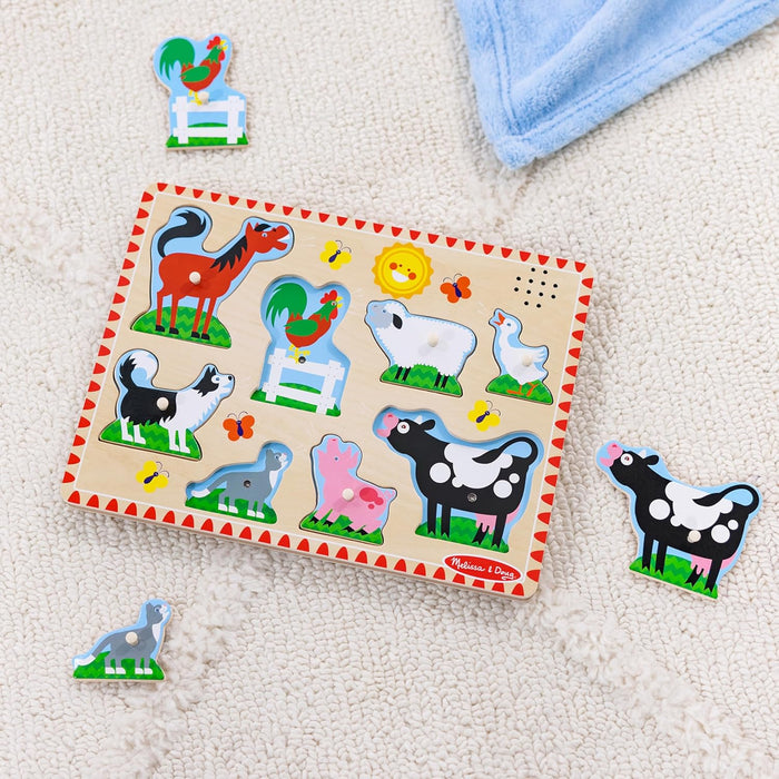 Melissa & Doug Farm Animals Sound Puzzle