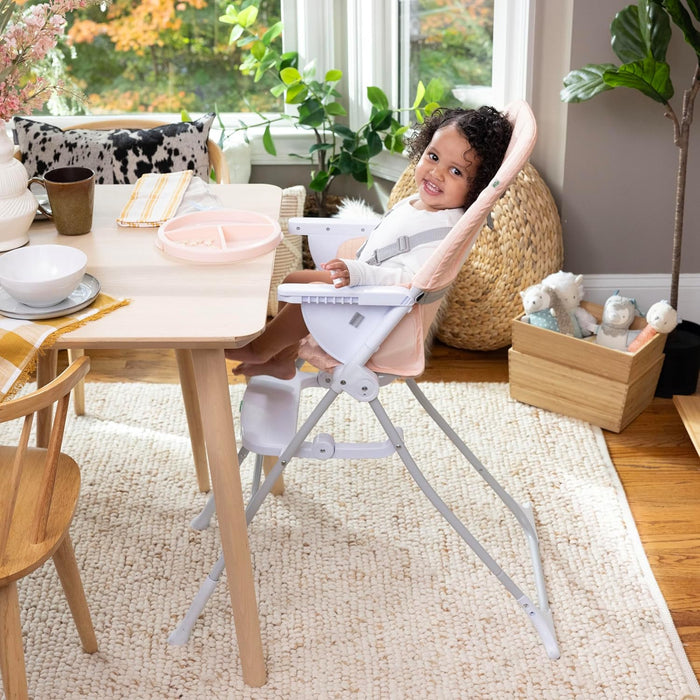 ity by Ingenuity Sun Valley Compact Folding High Chair (Pink)