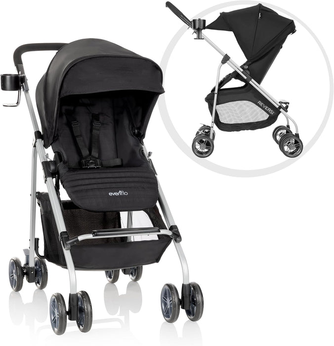 Evenflo Reversi Lightweight Reversible Stroller - Altair Black - Preggy Plus