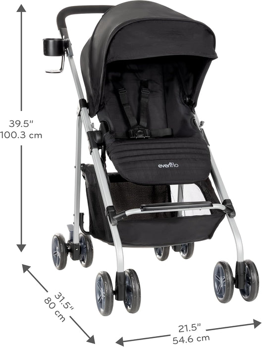 Evenflo Reversi Lightweight Reversible Stroller - Altair Black - Preggy Plus
