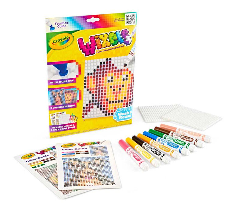 Crayola Wixels Animals Activity Kit, Pixel Art Coloring Set - Preggy Plus