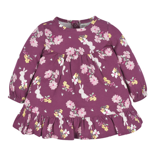 Gerber 2-Piece Baby & Toddler Girls Apple Bouquets Long Sleeve Dress & Leggings Set -18 Months (33030206Y G04 18M) - Preggy Plus