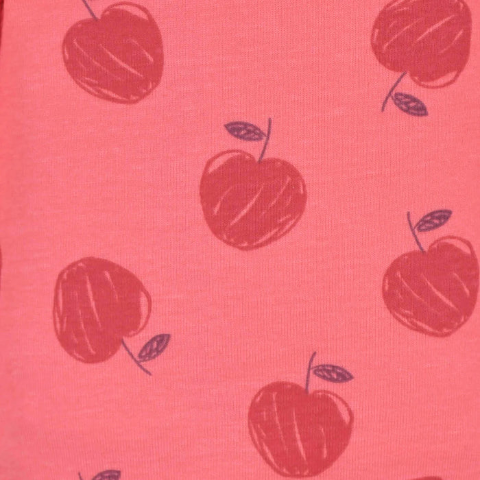 Gerber 3-Pack Baby Girls Apple Bouquets Long Sleeve Onesies® Bodysuits, 0-3 Months (342306Y G02 NB3 0/3) - Preggy Plus