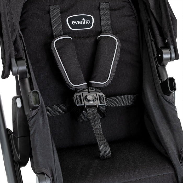 Evenflo Pivot Xpand Travel System with LiteMax Infant Car Seat - Ayrshire Black - Preggy Plus