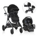 Evenflo Pivot Xpand Travel System with LiteMax Infant Car Seat - Ayrshire Black - Preggy Plus