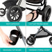 Evenflo Pivot Xpand Travel System with LiteMax Infant Car Seat - Ayrshire Black - Preggy Plus