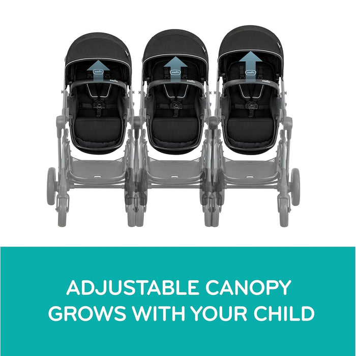 Evenflo Pivot Xpand Travel System with LiteMax Infant Car Seat - Ayrshire Black - Preggy Plus