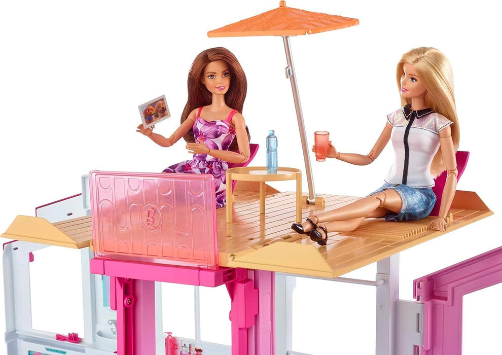 Barbie 3-Story Townhouse Dollhouse - Preggy Plus