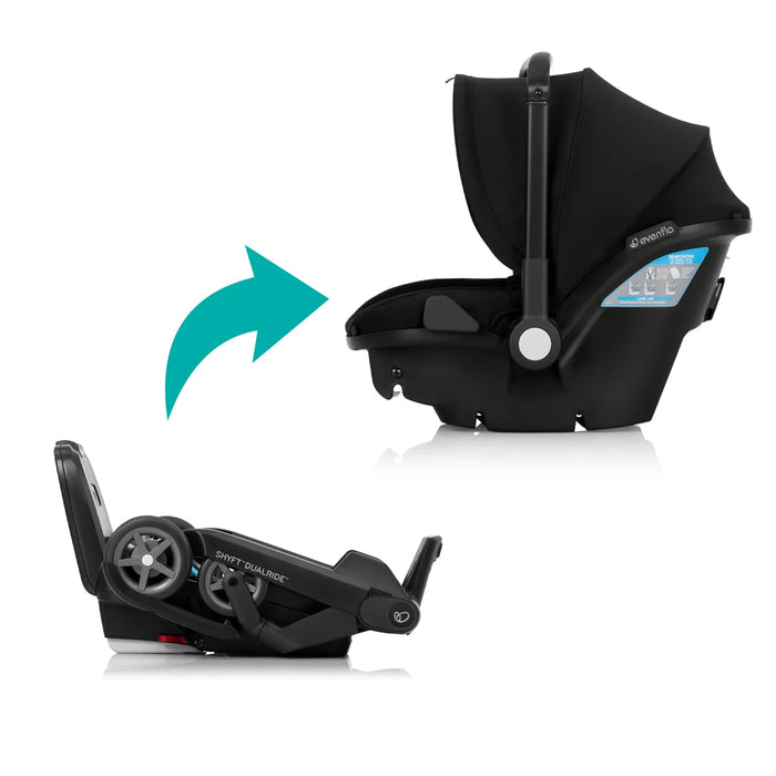 Evenflo Shyft DualRide Infant Car Seat Stroller Combo - Beaufort - Preggy Plus