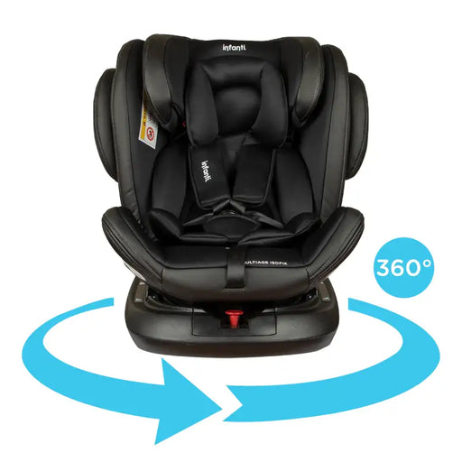 Infanti Convertible Multiage 360° Rotation Car Seat - Black - Preggy Plus