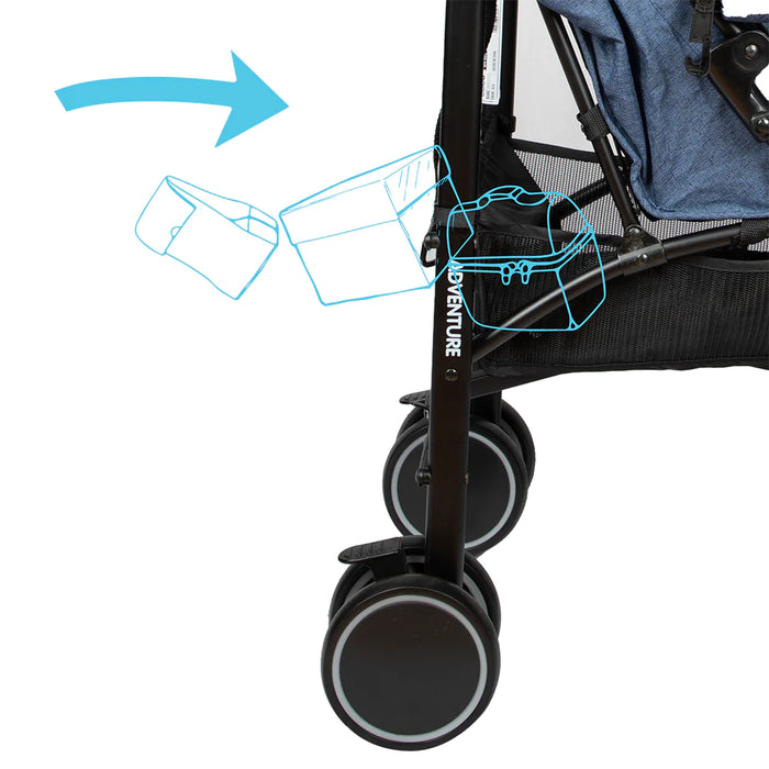 Infanti Baston Adventure Stroller - Blue - Preggy Plus