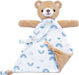 Buba Teddy Bear Blanket with Pacifier Clip - Blue - Preggy Plus