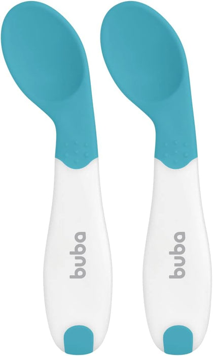 Buba 2-Pack Heat-Sensitive  Training Spoons - Blue - Preggy Plus
