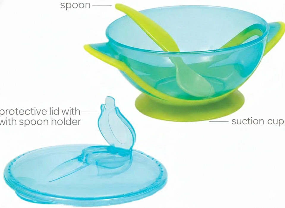 Buba Meal Kit with Spoon - Blue - Preggy Plus