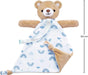 Buba Teddy Bear Blanket with Pacifier Clip - Blue - Preggy Plus