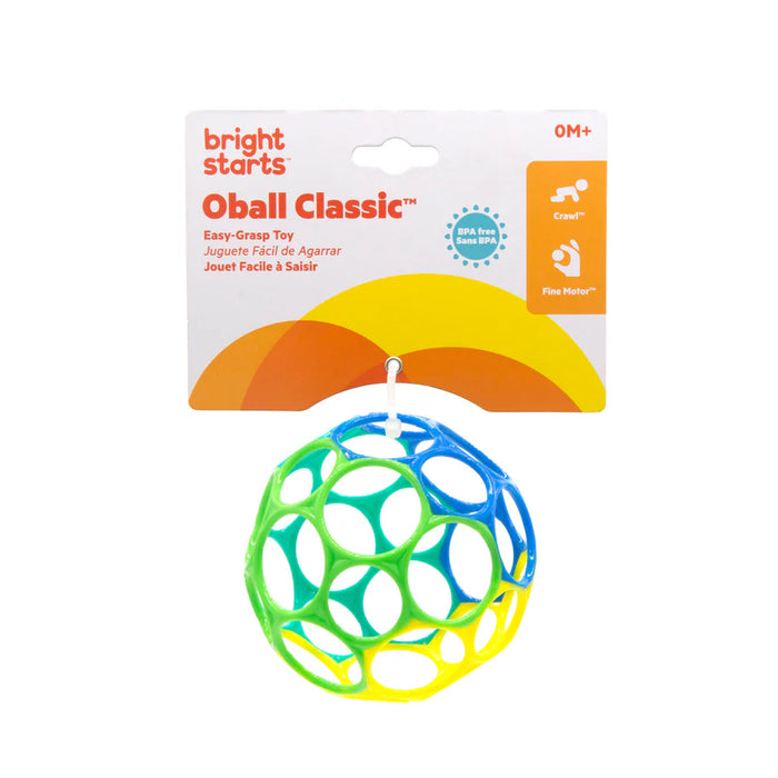 Bright Starts Oball Easy Grasp Classic Ball Toy - Blue/Green