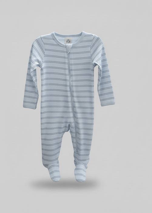 Gerber 2-Pack Boys Blue Stars Sleep n Play Pajamas, 6-9 Months (645665 B02 NB2 6-9M)