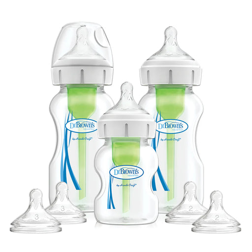 Dr. Brown's Natural Flow Wide-Neck Options+ Anti-Colic Starter Kit - Preggy Plus