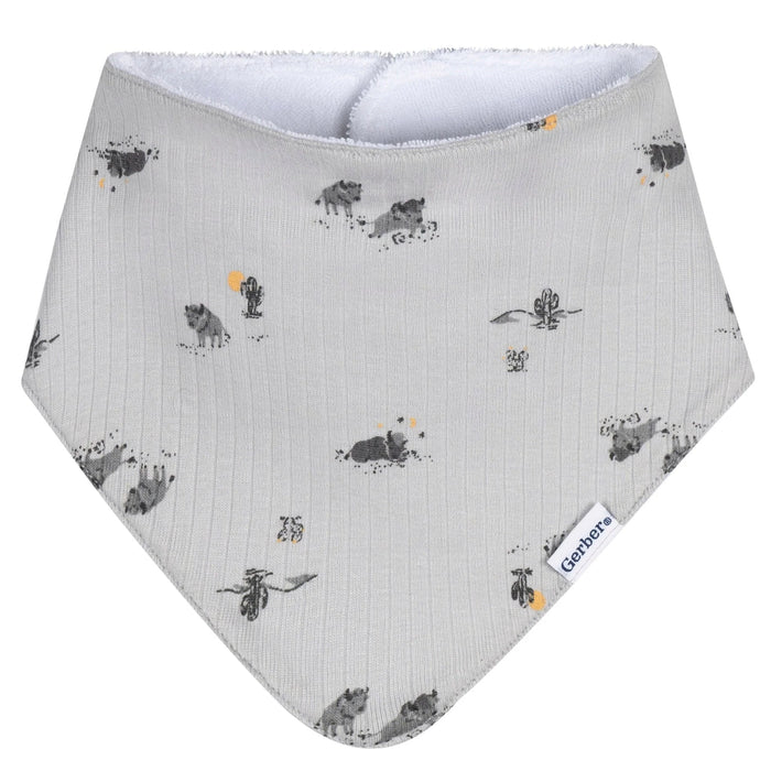 Gerber 3-Pack Baby Boys Buffalo Bandana Bib (645703 B01 OSZ) - Preggy Plus