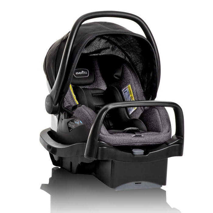 Evenflo Pivot Modular Travel System with LiteMax Infant Car Seat - Casual Gray - Preggy Plus