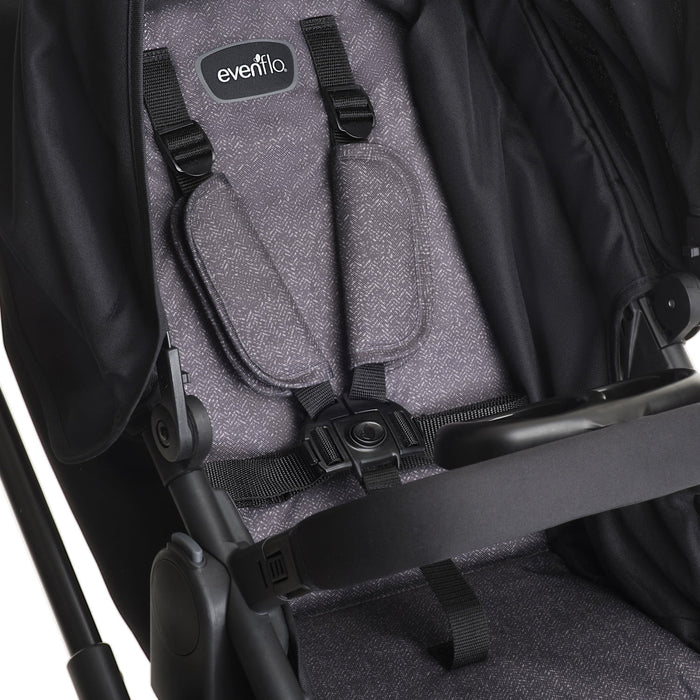 Evenflo Pivot Modular Travel System with LiteMax Infant Car Seat - Casual Gray - Preggy Plus