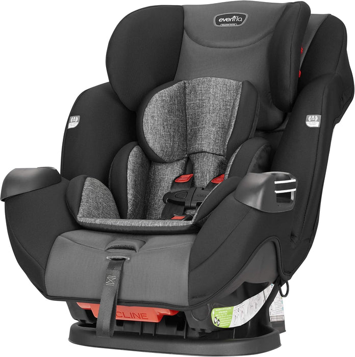 Evenflo Symphony Sport All-in-One Convertible Car Seat - Charcoal Shadow Black - Preggy Plus