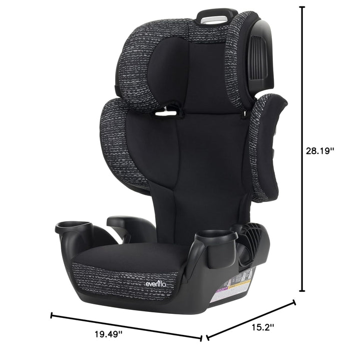 Evenflo GoTime LX Booster Car Seat - Chardon Black - Preggy Plus