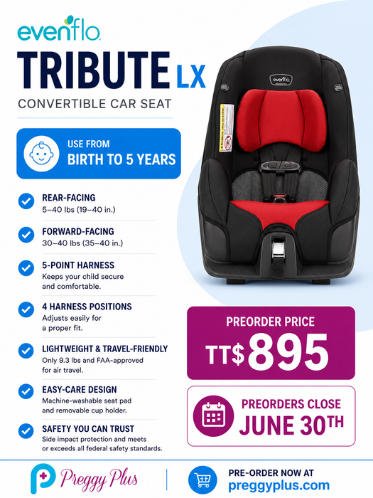 Evenflo Tribute LX Convertible Infant to Toddler Car Seat (Jupiter Red)