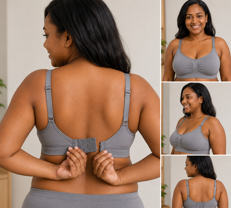 The ComfortFit Nursing Bra - Grey/Large
