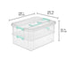 Sterilite Stack & Carry - 2 Handle Storage Container (Clear) - Preggy Plus