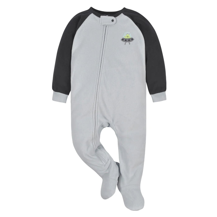 Gerber 2-Pack Baby & Toddler Boys Deep Space Fleece Pajamas, 3 - 6 Months (552262Y B04 3/6) - Preggy Plus