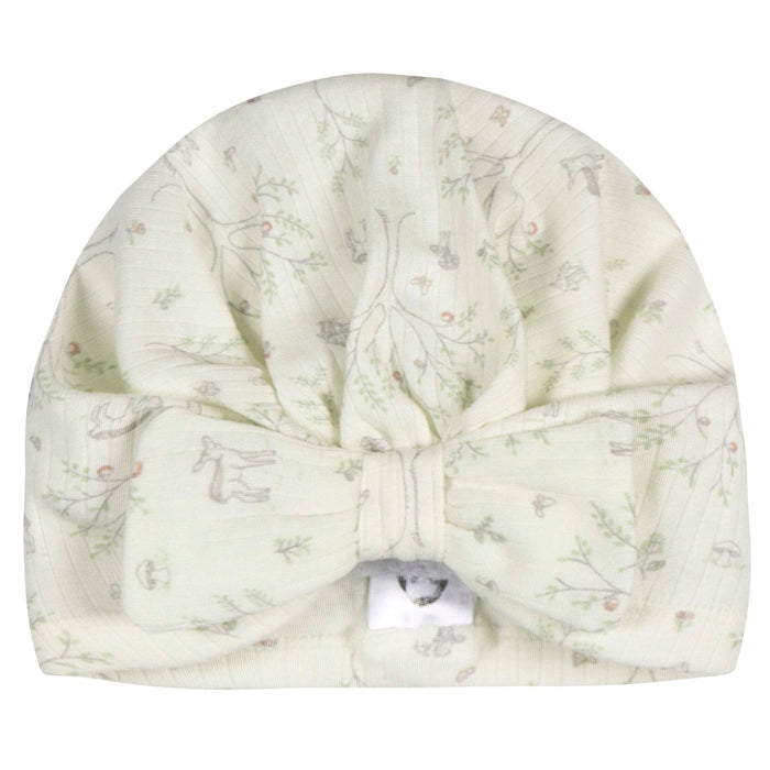 Gerber 4-Piece Baby Girls Deer Cap and Mitten Set, 0-6 Months (646023 G02 0-6M) - Preggy Plus