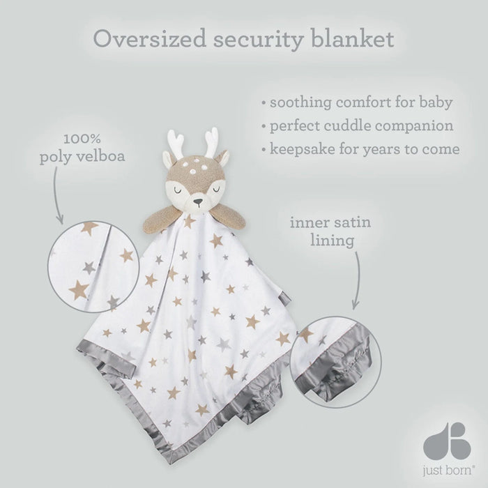 Gerber Baby Girls Deer Oversized Security Blanket (135691130 G02 OSZ) - Preggy Plus