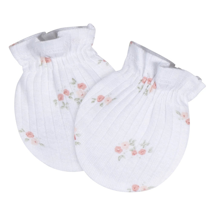 Gerber 4-Piece Baby Girls Deer Cap and Mitten Set, 0-6 Months (646023 G02 0-6M) - Preggy Plus