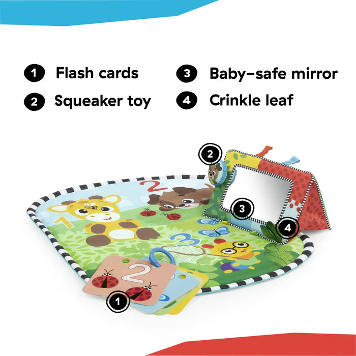 Baby Einstein Discovery Garden Tummy Time Mat & Mirror