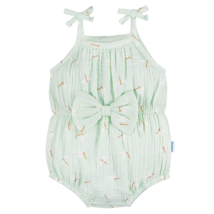 Gerber Baby Girls Dragonflies Bubble Romper, 12 Month (431717 G01 INF 12M)