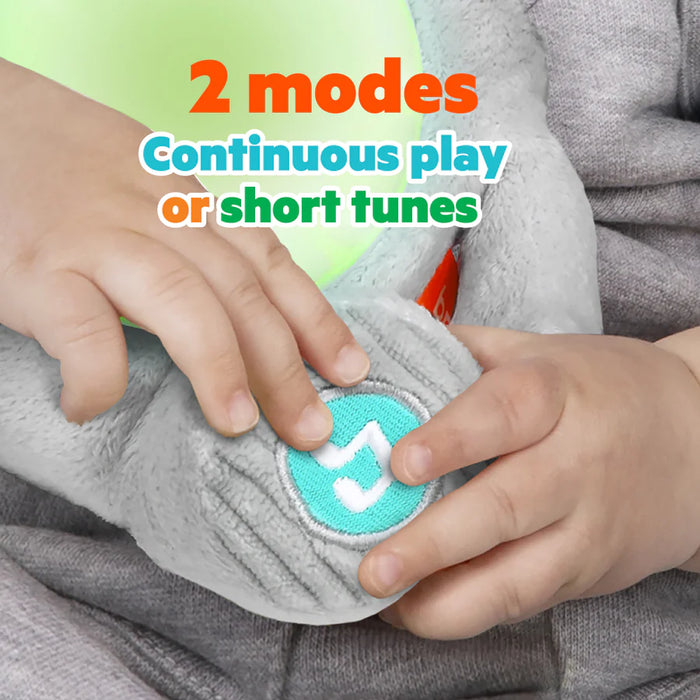 Bright Starts Hug-a-bye Baby Musical Light Up Soft Toy - Elephant
