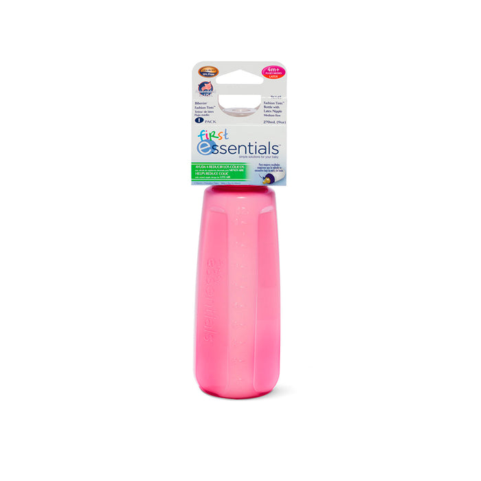 Nuk First Essentials Fashion Tints 9oz Bottle with Latex Nipple - Pink