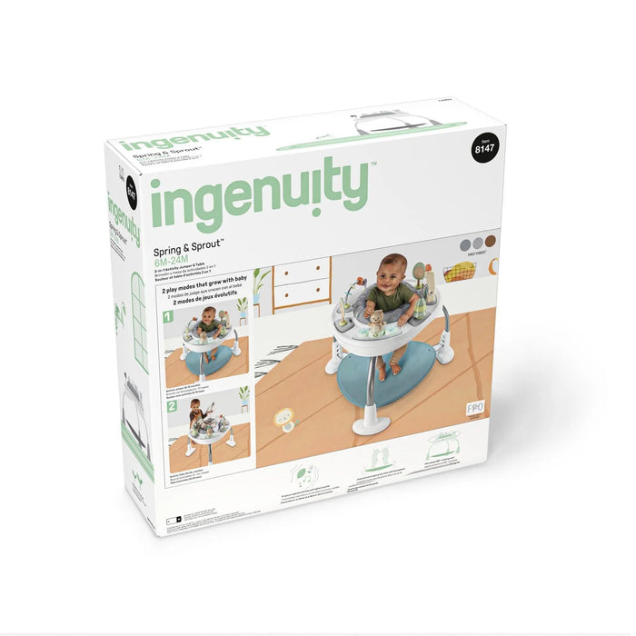 Ingenuity Spring & Sprout 2-in-1 Activity Jumper & Table - First Forest