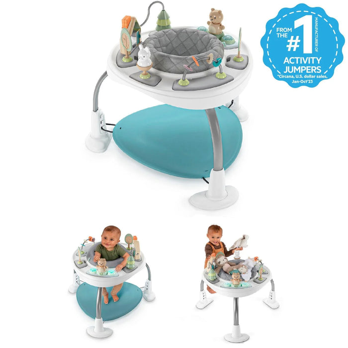 Ingenuity Spring & Sprout 2-in-1 Activity Jumper & Table - First Forest