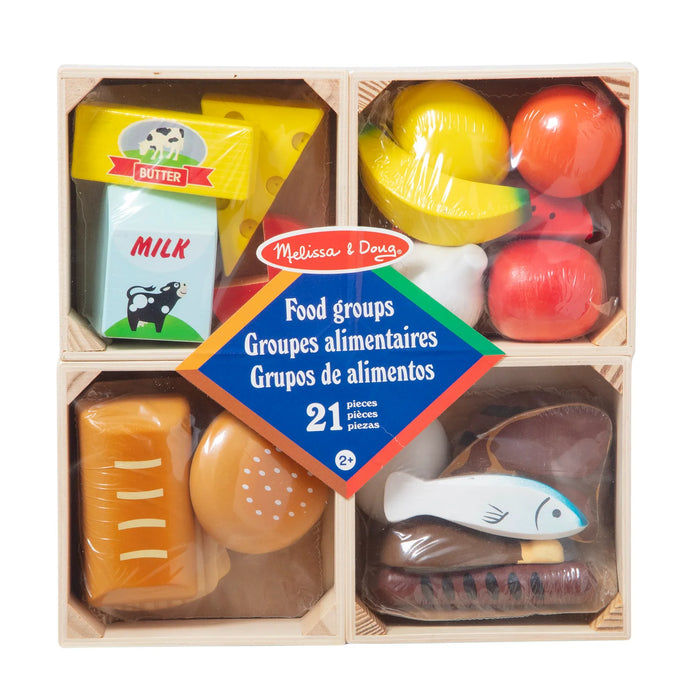 Melissa & Doug Food Groups - Wooden Play Food